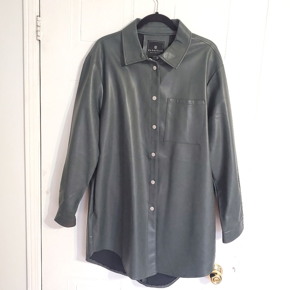 Soft Faux Leather Jacket